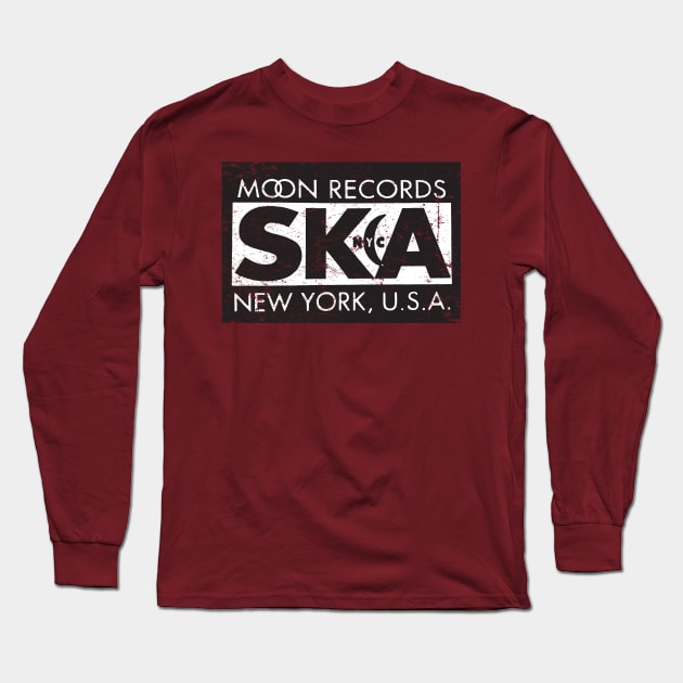 Moon Ska Records Long Sleeve T-Shirt by MindsparkCreative